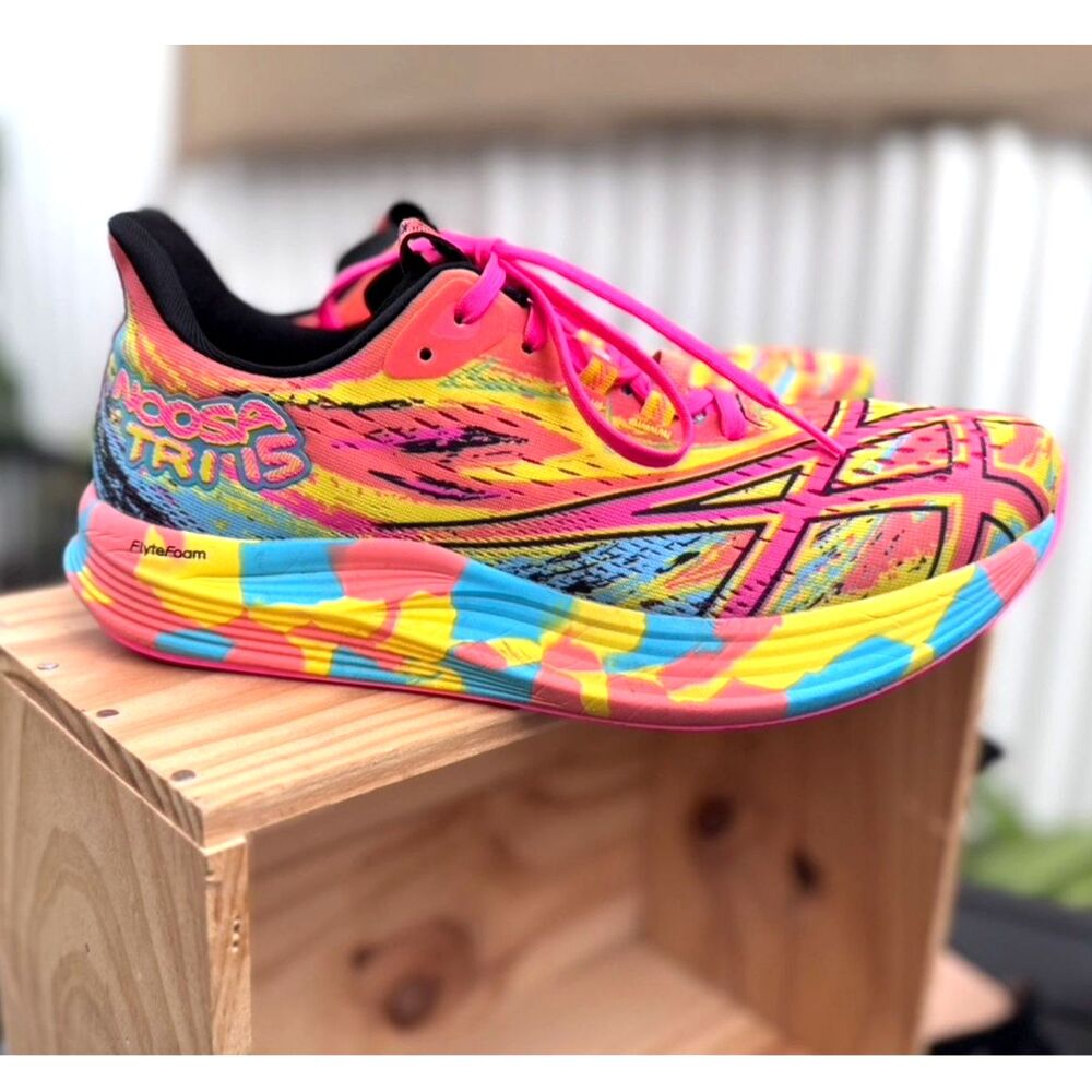 Asics Gel Noosa Tri 15 Aquarium Vibrant Yellow Multicolr FLYTEFOAM Sneakers SZ 9